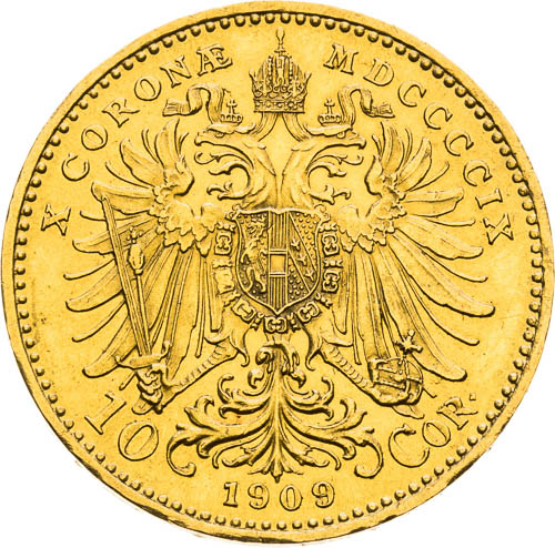 10 Korona 1909 - revers