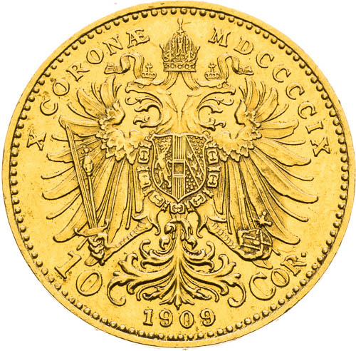 10 Korona 1909 - revers