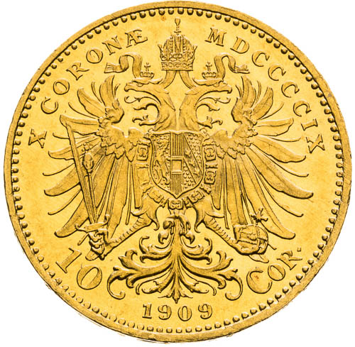 10 Korona 1909 - revers