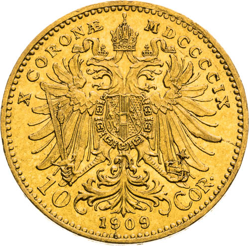 10 Korona 1909 - revers