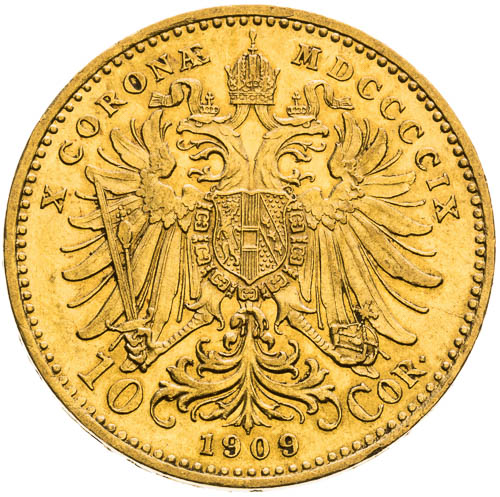 10 Korona 1909 - revers