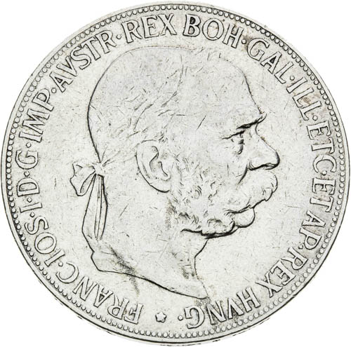 5 Korona 1900 - avers