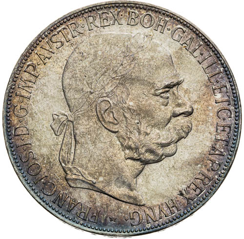 5 Korona 1900 - avers