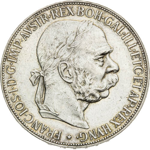5 Korona 1900 - avers