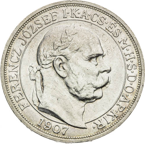 5 Korona 1907 - avers