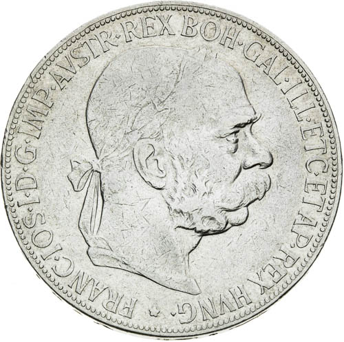 5 Korona 1907 - avers