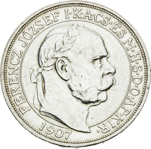 5 Korona 1907 - avers