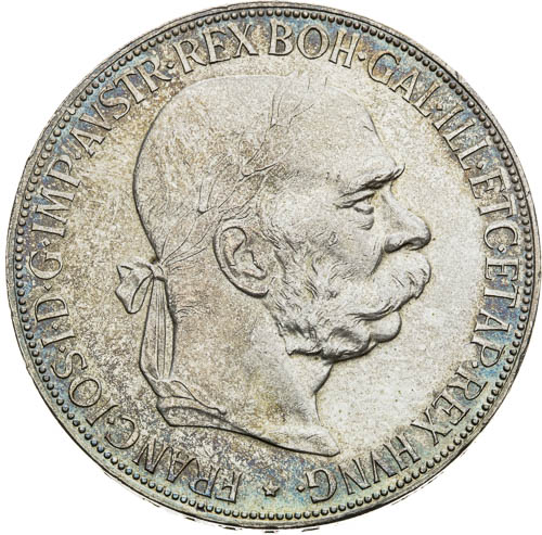 5 Korona 1907 - avers