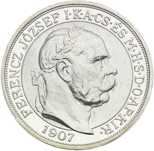 5 Korona 1907/1966 - avers