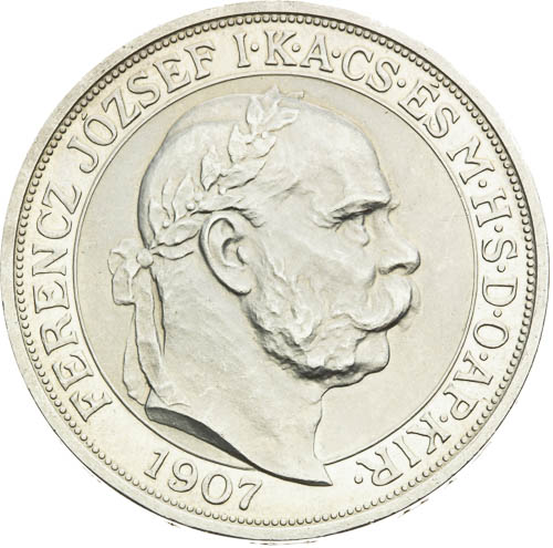 5 Korona 1907/1966 - avers