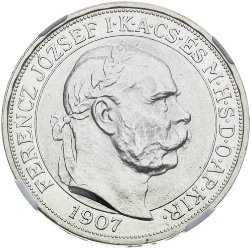 5 Korona 1907 - avers