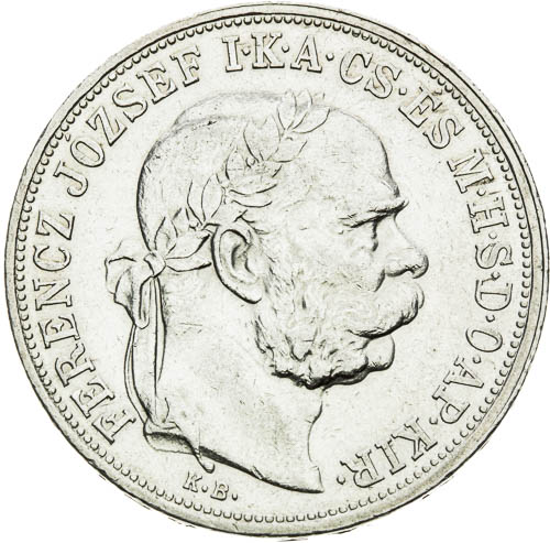 5 Korona 1908 - avers