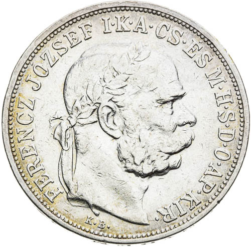 5 Korona 1908 - avers