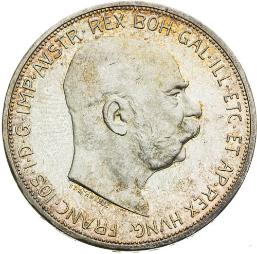 5 Korona 1909 - avers