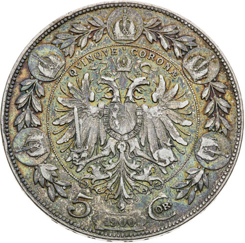 5 Korona 1909 (2 ks) - avers
