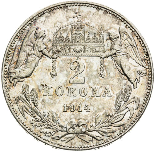 2 Korona 1914 - revers