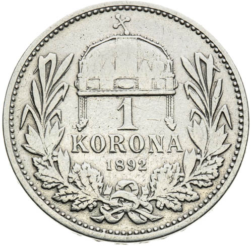 Korona 1892 - revers