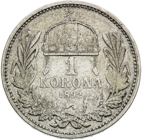 Korona 1892 - revers