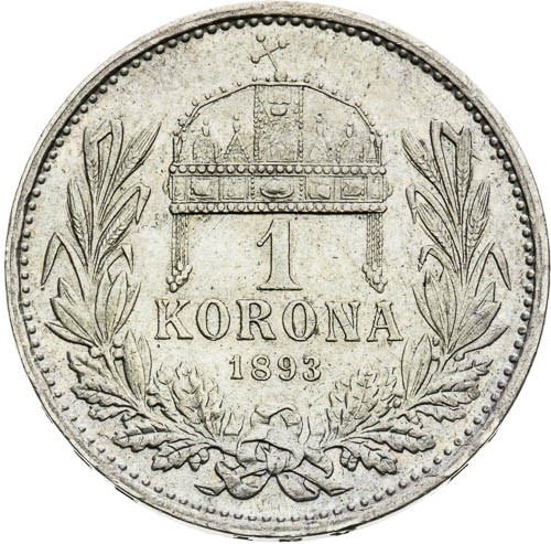Korona 1893 - revers