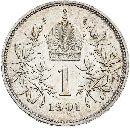Korona 1901 - revers