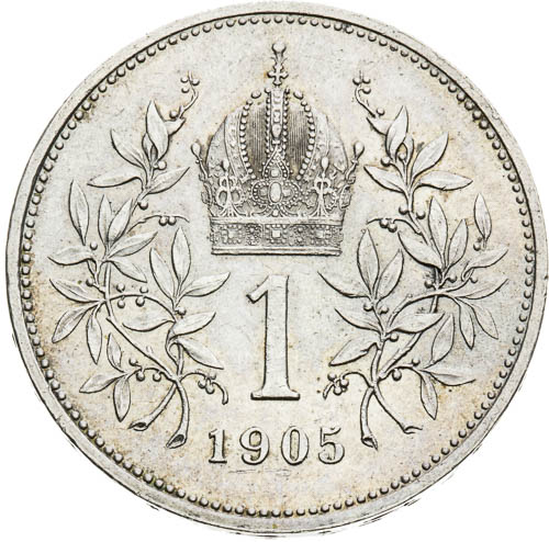 Korona 1905 - revers
