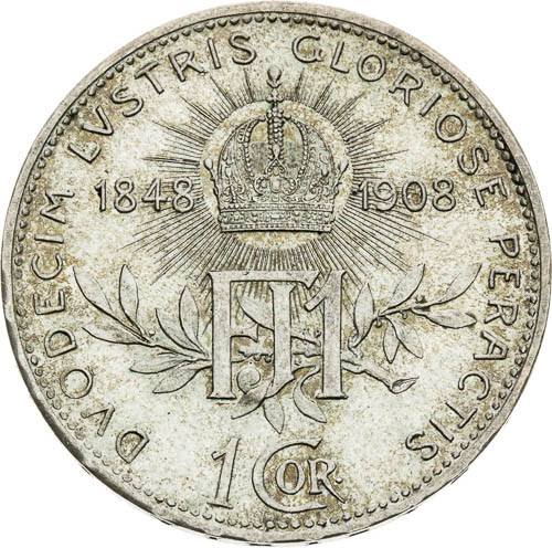 Korona 1908 - revers