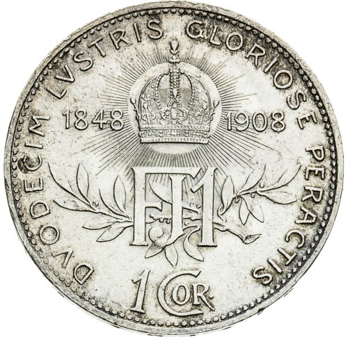 Korona 1908 - revers