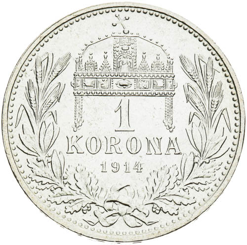Korona 1914 - revers