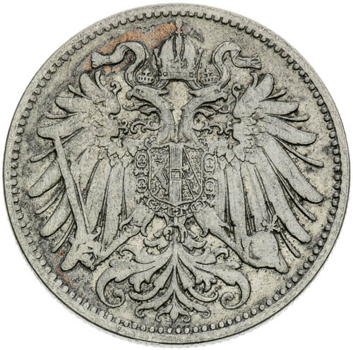 20 Haléř 1892 - avers