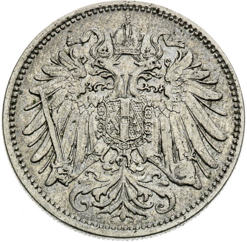 20 Haléř 1892 - avers