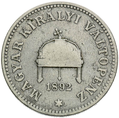 20 Filler 1892 - avers