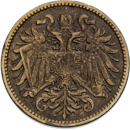 2 Haléř 1900 - avers