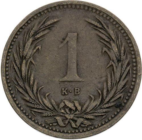 Fillér 1892 - revers