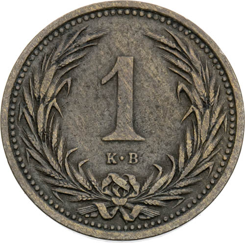 Fillér 1893 - revers