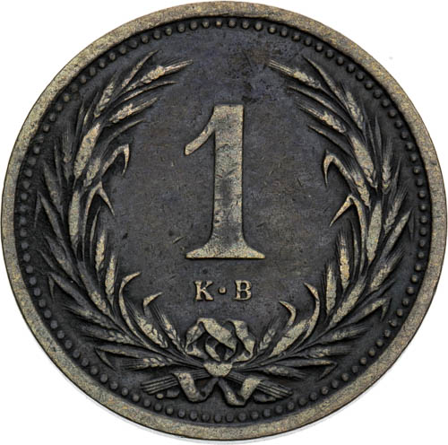 Fillér 1898 - revers
