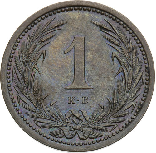 Fillér 1914 - revers