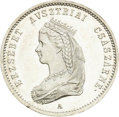 Stříbrný žeton 1867 - avers