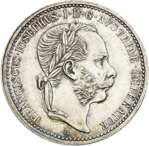 Stříbrný žeton 1867 - avers
