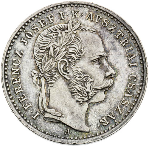 Stříbrný žeton 1867 - avers
