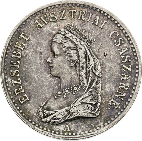 Stříbrný žeton 1867 - avers