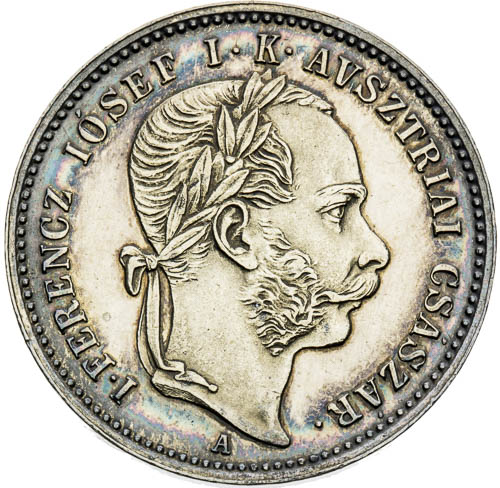 Stříbrný žeton 1867 - avers