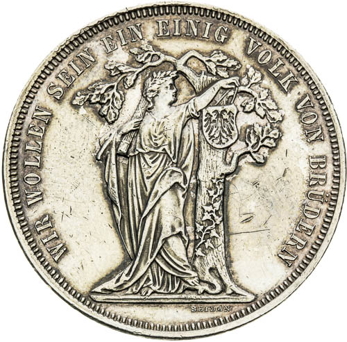 Stříbrná medaile 1868 - avers