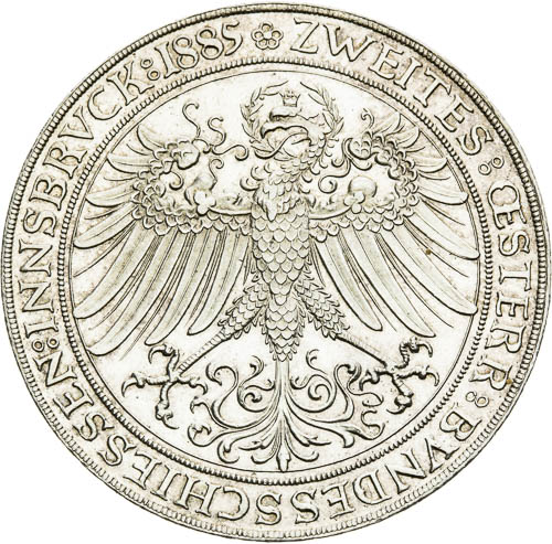 Stříbrná medaile 1885 (2 Zlatník) - revers