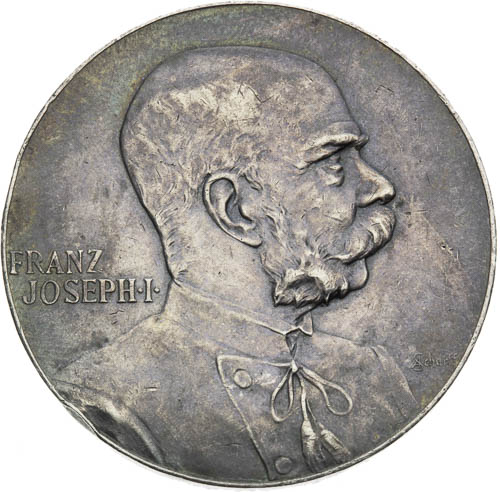 Stříbrná medaile 1898 - avers