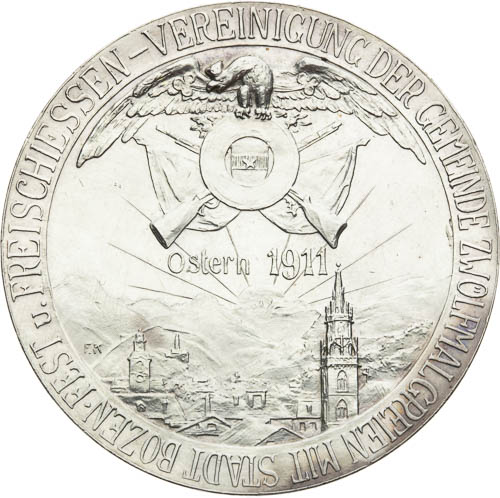 Stříbrná medaile 1911 - revers