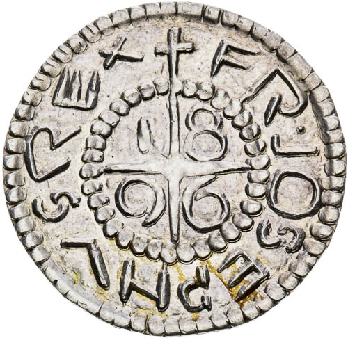 Denár 1896 - avers