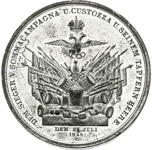 Medaile 1848 - revers
