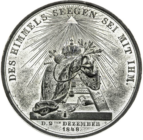 Medaile 1848 - revers