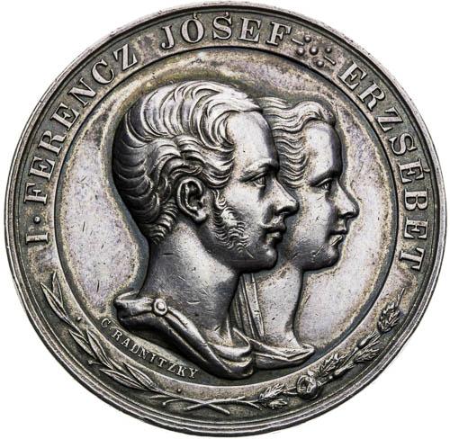 Stříbrná medaile 1857 - avers