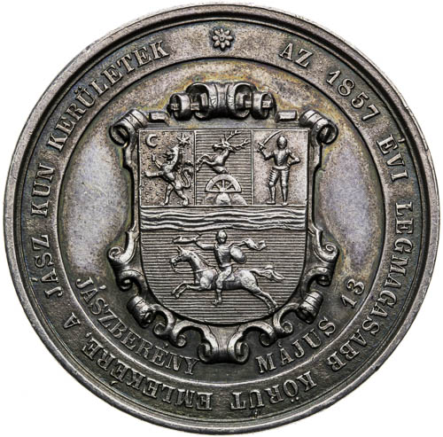 Stříbrná medaile 1857 - revers